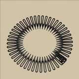 2Pcs Plastic Full Circle Stretch Diamond Flexible Comb Teeth Headband Hair Band Clip Face Wash Fixed Hair Accessories Non-Slip
