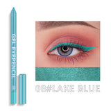 12 Colors Shine Pearlescent Eyeliner Pencil Waterproof Lasting Matte White Black Brown Smooth and Easy To Color Eyeliner Gel Pen