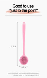 Silicone Shower Brush Body Exfoliating Dry Brushing Bathroom Back Bath Brush for Shower Brush for The Back