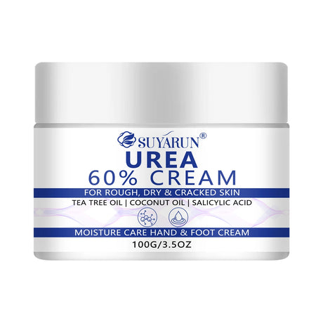 SUYARUN 60% Urea Foot Cream for Cracked Heels & Dry Skin - Intensive Moisturizing Treatment, Callus Remover, Diabetic Foot Care.