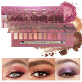 12 Color Matte Eyeshadow Plate Eye Makeup Waterproof Durable Sequins Metal Earth Color Natural Eye Shadow Makeup