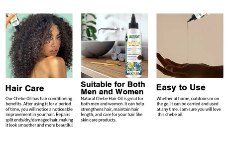 GOIPLE Chebe Hair Care Products Deep Nourish & Moisturize Conditioner Smoothing Anti-loss Breakage Hair Oil or Butter or Powder