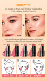 Face Brown Bronzer Contour Stick Face Foundation Makeup Pen Lasting Smooth Contour Shadow Blusher Highlight Concealer Cosmetics