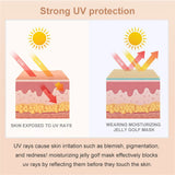 5/10 Pairs Sunscreen Face Patches Golf Sunscreen Anti-Sweat Moisturizing Sun Protection Stickers for Summer Outdoor Activities