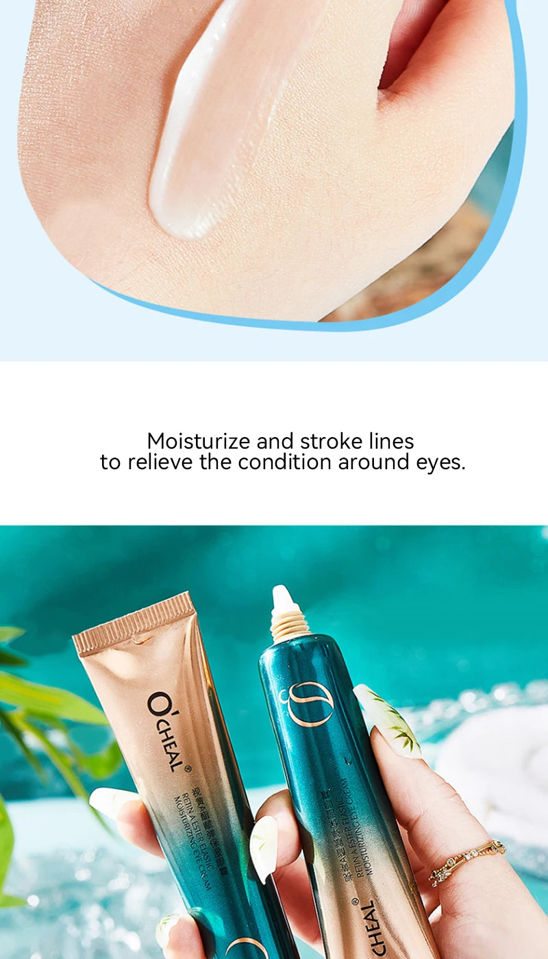 Ouqianya Retinol Eye Cream Moisturizing Firming Dark Circle Care Fine Line Treatment Anti-Wrinkle Daily Use,Under Eye Care