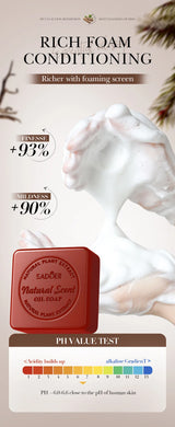 Sandalwood Handmade Soap for Women Deep Cleansing Body Whitening Essential Oil Shaving Soap Skin Lightening Foam Cleaner