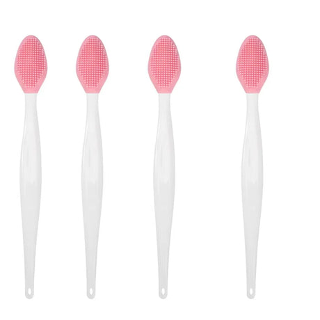1PC/4PCS Beauty Skin Care Wash Face Silicone Brush Exfoliating Nose Clean Blackhead Removal Brushes Tools With Replacement Head