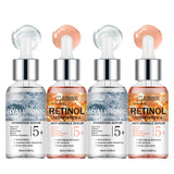 JUINHOU Dual Phase Face Serum Kit Hyaluronic Acid Day Care Retinol Night Care Hydrate Anti Wrinkle Texture Daily Face Skin Serum