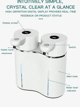 Double-Head Touchless Foam/Gel Infrared Induction Electric Automatic Senor Soap Dispenser Wall-Mounted Hand Washing Pump Machine