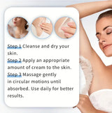 Underarm odor removal and purification whitening cream is suitable for dark skin, brightening, deodorizing, and smoothing