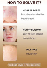Pore Shrink Face Serum Remove Blackheads Acne Acidity Oil Control Repair Essence Moisturizing Nourish Pores Firming Facial Care