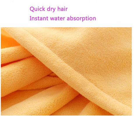 Women Bath Towel Microfiber Fabric Beach Towel Soft Wrap Women Bath Skirt Dry Hair Cap Set Super Absorbent Home For Bathroom