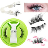 1 Pair Magnetic Eyelashes Set Reusable Easy to Use Eyelash Extension Tools Natural Curler False Eyelashes With Magnetic Tweezers