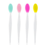 4PCS Random Silicone Face Cleansing Brush Nose Blackhead Remover Exfoliating Tool With Replacement Head