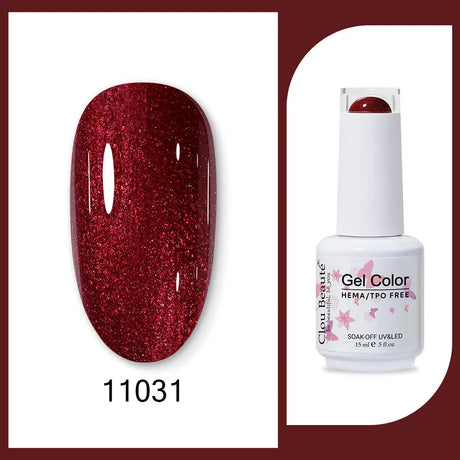 Clou Beaute 15ml HEMA TPO FREE Gel Nail Polish Bright Dark Army Green Gel Lacquer Semi Permanent Art Organic  Nail Gel Varnish