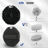 4PCS Long Handle Silicone Bath Brush Set for Body Back Face Gentle Exfoliating Massage Deep Cleaning with Non Slip Grip