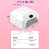 71 LEDs UV Nail Lamp Large Space Nail Dryer with Hand Pillow Smart Sensor 72 W Professional UV Lamp For Nails Manicure Pedicure