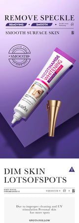SADOER Nicotinamide Remove Melasma Dark Spot Whiten Freckle Cream Lighten Melanin Brightens Skin Tone Moisturize Face Skin Care