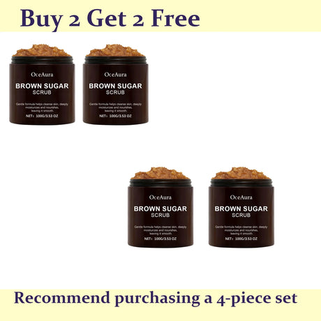OceAura 100g Natural Brown Sugar Scrub 100g Exfoliating Body Nourishing Deep Clean Pore Shrinking Skin Refreshing