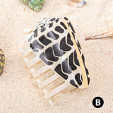 1 piece personalised Hebrew Cone Shell and a Textile Cone shell hair claw for sumer holiday