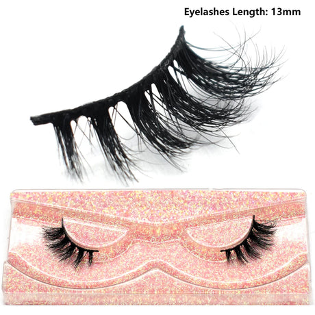 Half Lashes Mink Eyelashes Fluffy Soft False Eyelashes Wispy Cross Mink Eye Lashes Natural Short Mink Eyelash Extension Makeup