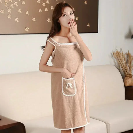Women's Bath Towel Wearable 140x85cm - Quick Dry Spa&Beach Wrap with Anti-Slip Design for Shower Gym Yoga Fast-drying Convenient