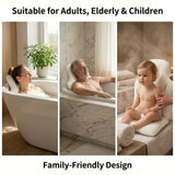 Bath Pillow Comfortable Cushion Spa Bathing Pad Bathtub Cushion Non-Slip Waterproof Neck & Back Relax Bathroom Supply
