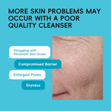 Quiyum 8X H2O AquaVitalize Facial Cleanser 100g Gentle Daily Cleansing Oil Control Refreshing Face Wash for All Skin Types
