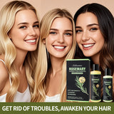 Rosemary Hydrolyzed Keratin Shampoo and Conditioner Set for Damaged Hair, Nourishing Hair Care for Soft, Smooth, Strong Hair