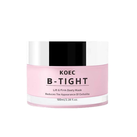 100ml KOEC B-TIGHT Lifting Firming Smoothing Booty Mask Body Cream Reduce Cellulite Hyaluronic Acid Brazil Pepper Guarana Seed