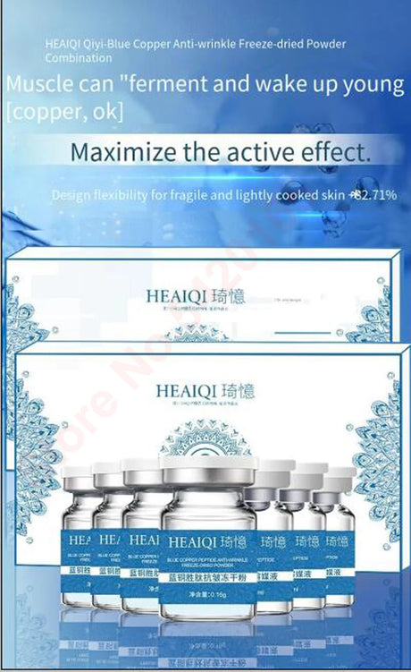 High Purity 98% Blue Copper Peptide Essence Facial Anti-Aging Repair Polypeptide Active Hyaluronic acid Moisturizing Skin Care