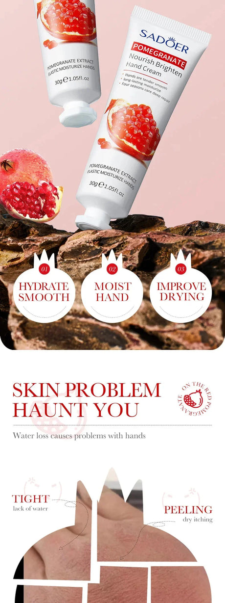 Wrinkle Removal Anti-Crack Hand Cream Skin Cracked Repair Products Soften Nourish Anti-drying Whitening Moisturizing Hand Care