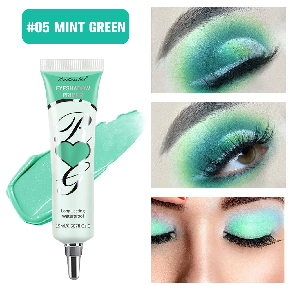 Eyeshadow Primer, Cut-Off Eyeshadow Primer, Concealer Color, 24-Hour Makeup Lasting, Waterproof and Sweat-Proof