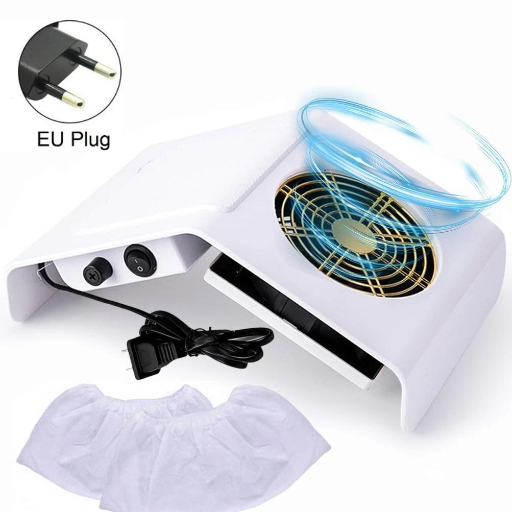 Nail Dust Collector Manicure Machine Tools Strong Power Nail Vacuum Cleaner With Remove Filter Nail Extractor Fan Nail Art Tool