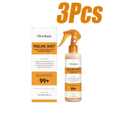Exfoliating Kojic Acid Turmeric Spray Gently Peeling Solution Hydrating Skin Brightening Mist for Smooth Skin Back & Foot Care