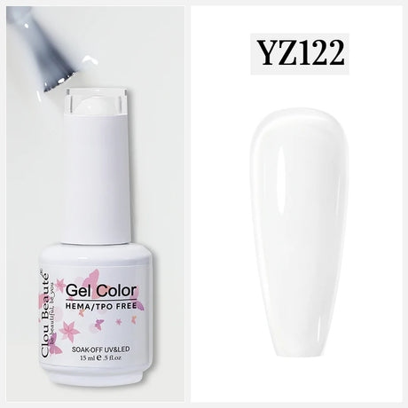 Clou Beaute Gel Nail Polish Neon Brown Royal Blue Red Green Pastal Nude Nail Art Varnishes Gel Lacquer HEMA/TPO FREE UV Gel Nail