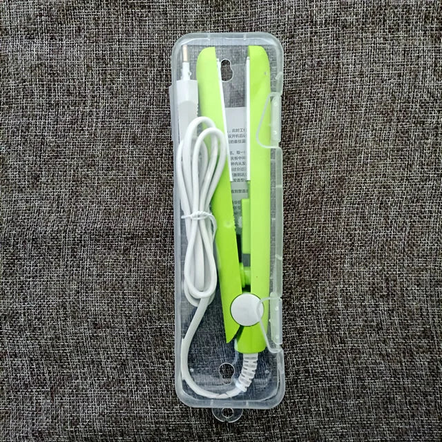 New Curling Iron Mini Hair Straightener Iron Ceramic Straightening Styling Tools Hair Curler Flat Iron Beard Straightener