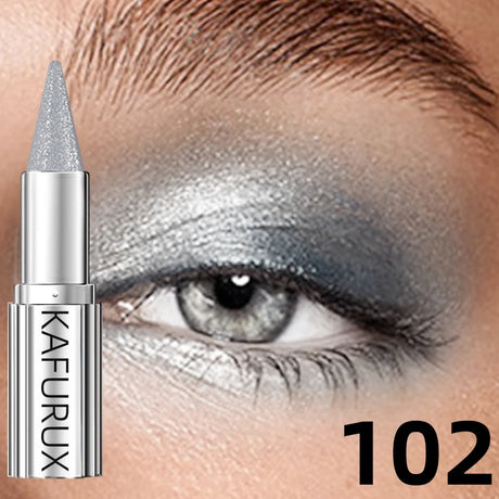 12 Colors Metallic White Black Purple Eyeshadow Pencil Glitter 1pc  Liner Pen Highligter Long Lasting Blue Cream Eye Shadow