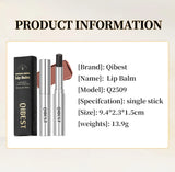 QIBEST Honey Lipstick Nourishing Lip Balm Moisturizing Tinted Lip Plumping Balm Smooth Enhancing Natural Color Lip Care Makeup