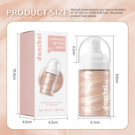 Luminous Setting Spray Smudge-resistant Quick-drying Non-sticky Long Lasting Locks Makeup Luminous Dewy Finish Setting Spray