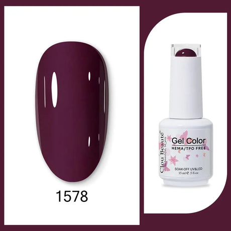 Clou Beaute 15ml HEMA TPO FREE Gel Nail Polish Bright Dark Army Green Gel Lacquer Semi Permanent Art Organic  Nail Gel Varnish