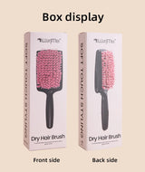Professional Hair Dryer Brush Microfiber Bristles Quick Drying Comb Anti-Scald Hair Care Styling Tool for Women Home Use