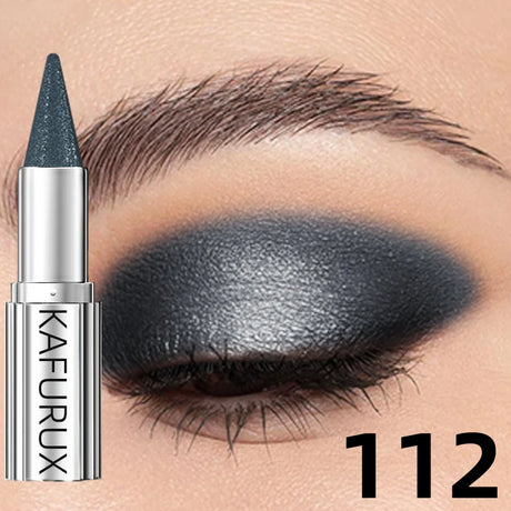 12 Colors Metallic White Black Purple Eyeshadow Pencil Glitter 1pc  Liner Pen Highligter Long Lasting Blue Cream Eye Shadow