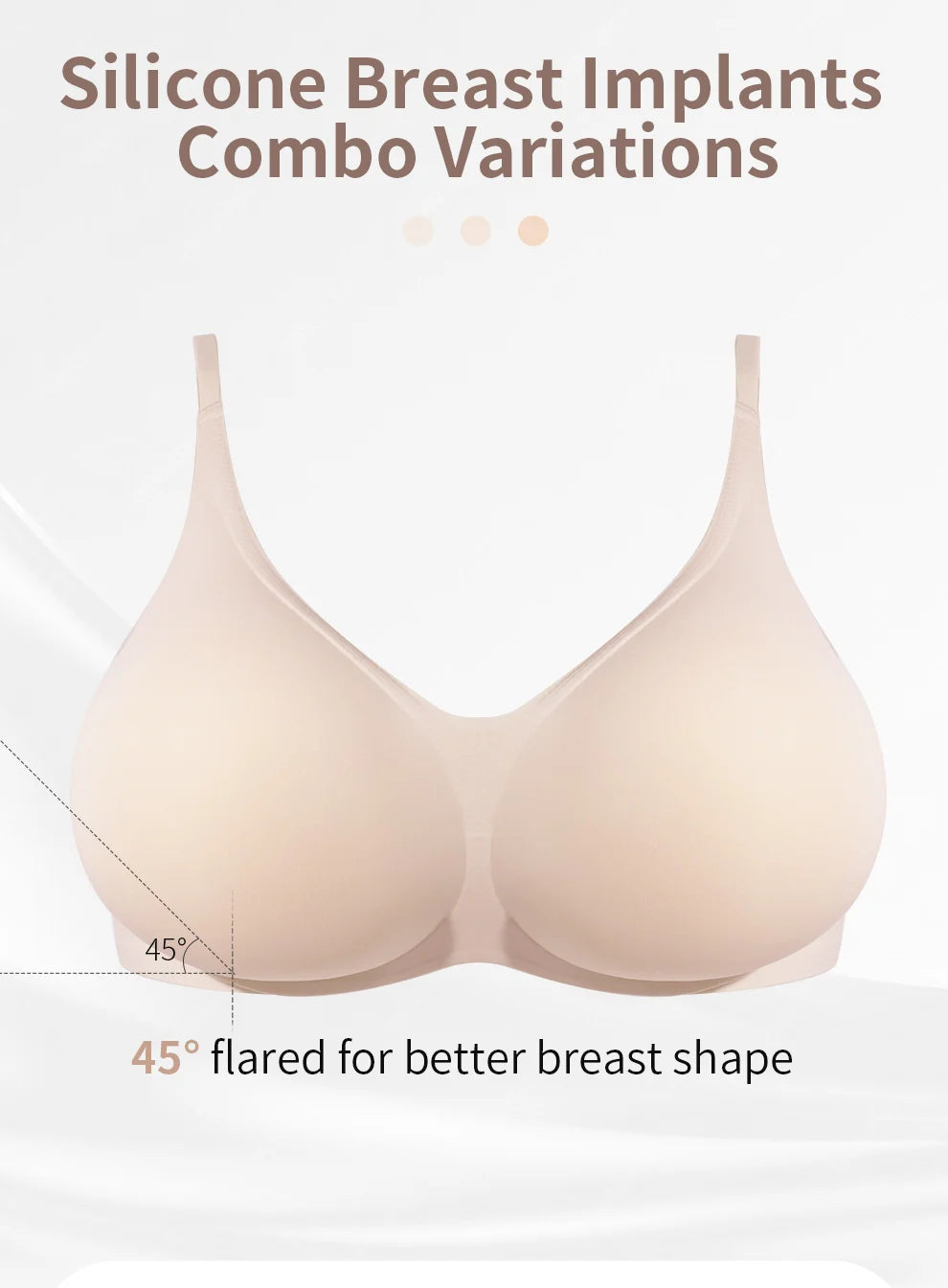 LERVANLA Silicone Breasts Pads Forms Pads Chest Women's Fake Boobs Enhancement Magnify Underwear 2-in-1Breast Becomes Big