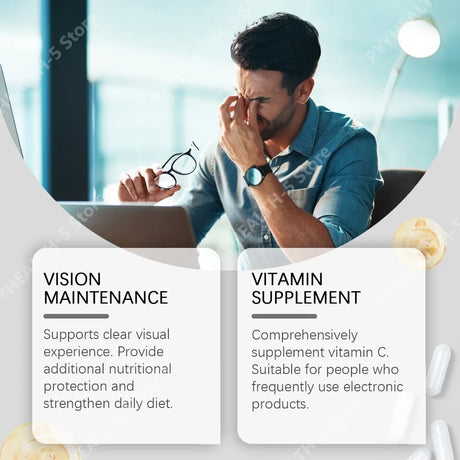 Vitamin C Eye Nutrition Support Capsules Supports Daily Eye Wellness Comfort Daily Wellness Supplement