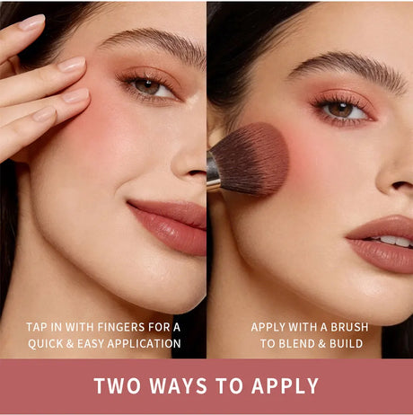 Lakerain Soft Poke Matte Blush Fresh Silky-smooth Skin Finish Long Lasting Luminosity Moisturizing Natural Matte Bouncy Blusher