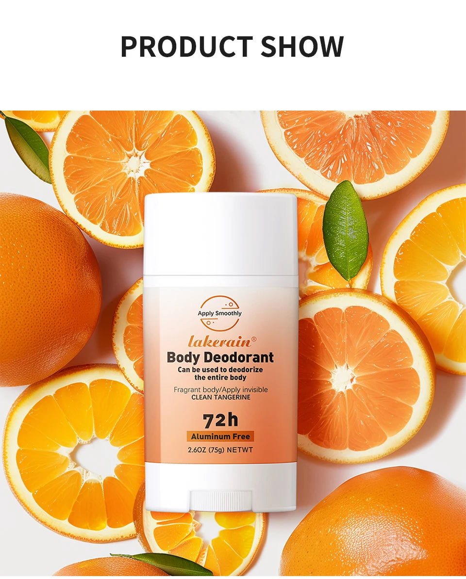 New Whole Body Deodorant Invisible Cream Stick 72 Hour Odor Control Aluminum Free Baking Soda Free Skin Care