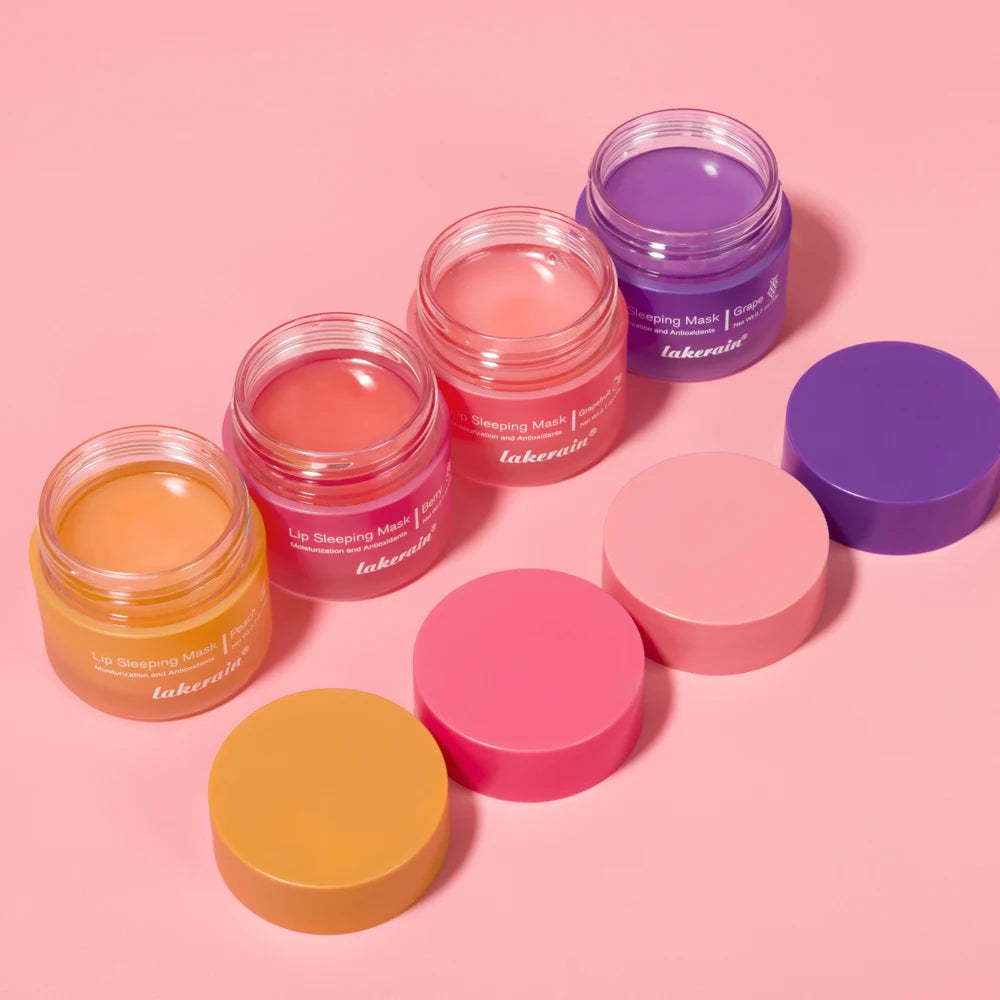 Hydrating Glowing Lip Balm Overnight Lip Mask Moisturizing Repair Cracked Lips Soften Fine Lines Mild Exfoliating Clear Dead Ski