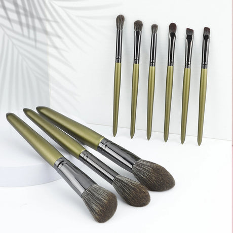 RANCAI 9PCS Makeup Brushes Set Eye Shadow Foundation Powder Contour Makeup Brush Cosmetic Beauty Tool Kit Free Shipping