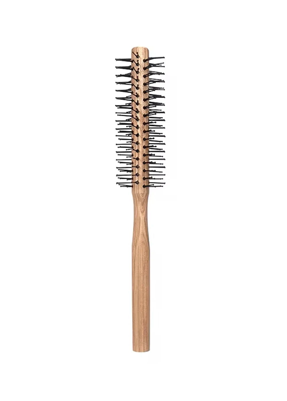1pc Wood Handle Professional Salon Styling Drying Tool Round Hairdressing Curling Massage Roller Comb Special for real hair wigs